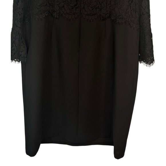 NWT Black RSVP By Talbots Size 14 Lace Overlay Dress Polyester Nylon Cotton - Picture 14 of 16